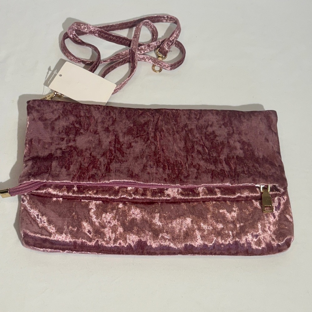 NWT Velvet crossbody / clutch